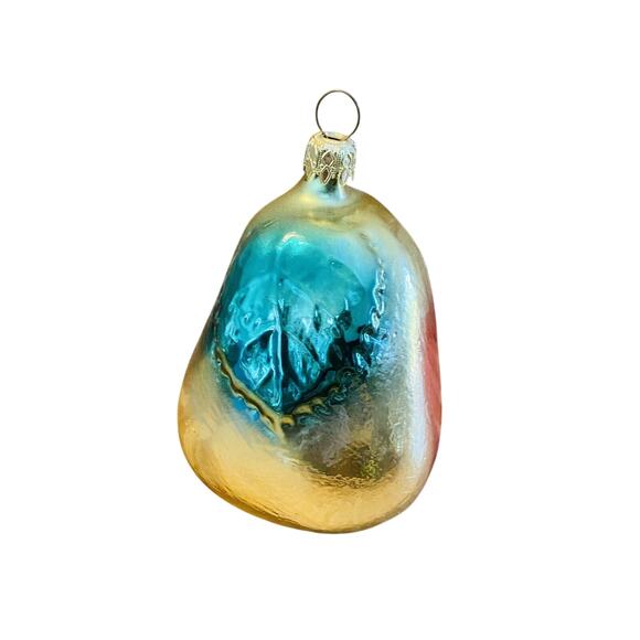 Lot of 6 Vintage Fruit & Vegetables Blown Glass Christmas Ornaments West Germany - Picture 2 of 8